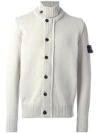 Stone Island Buttoned Cardigan, Men's, Size: Medium, Nude/neutrals, Polyamide/wool
