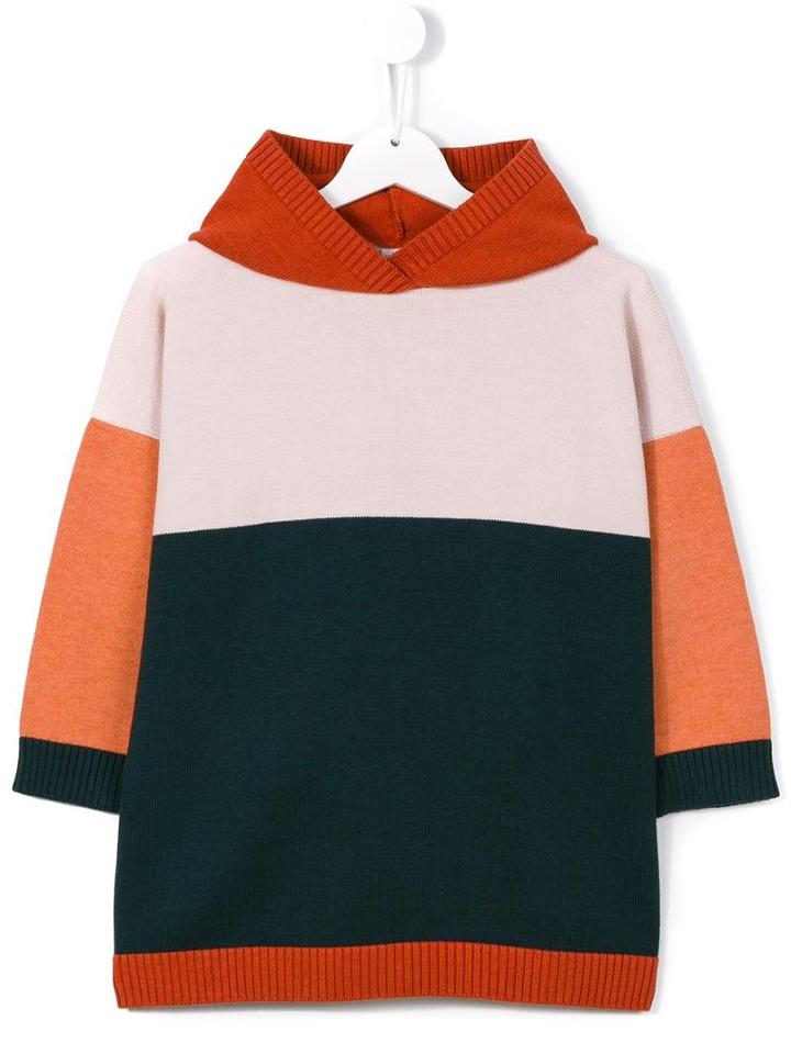 Tiny Cottons Color Block Poncho Jumper, Girl's, Size: 6 Yrs, Blue