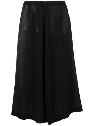 Comme Des Garçons Vintage Sheer Culottes - Black