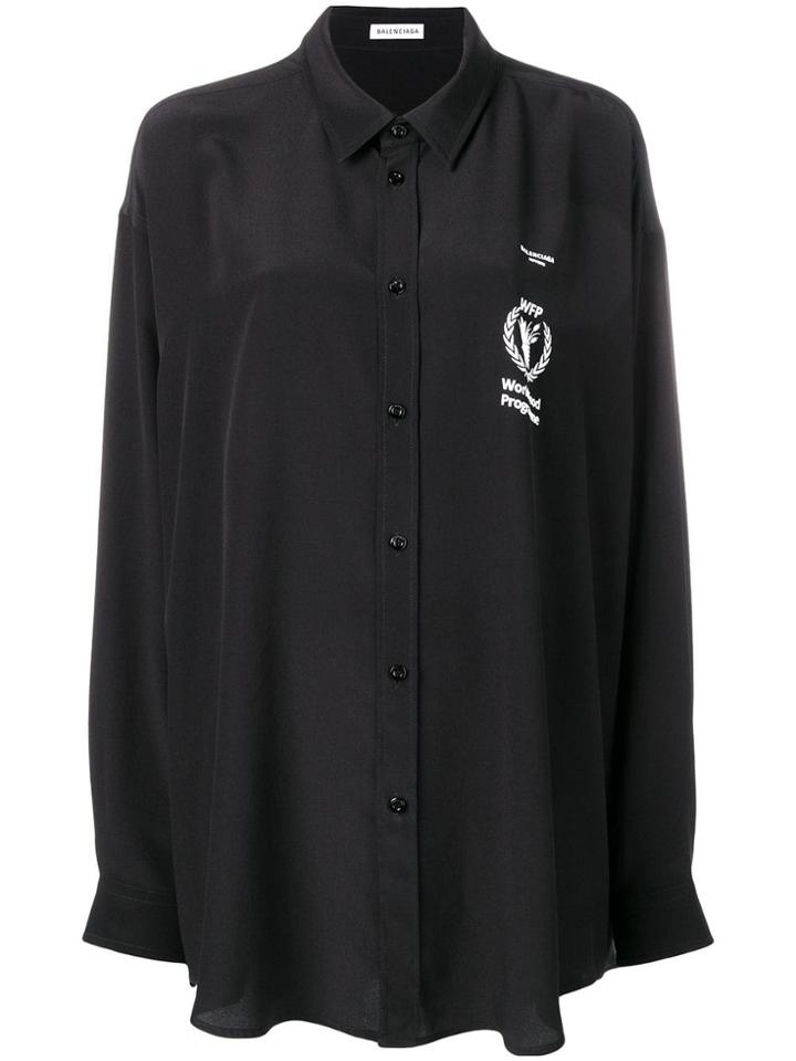 Balenciaga World Food Program Blouse - Black