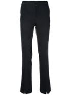 Irene - Zipped Hem Trousers - Women - Polyester/polyurethane - 34, Black, Polyester/polyurethane