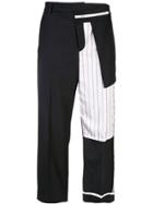 Monse Capri Trousers With Patchwork - Black