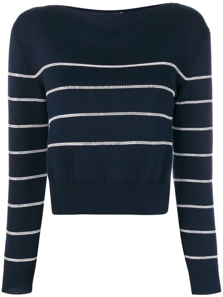 Christopher Kane Swarovski Crystal Knit - Blue