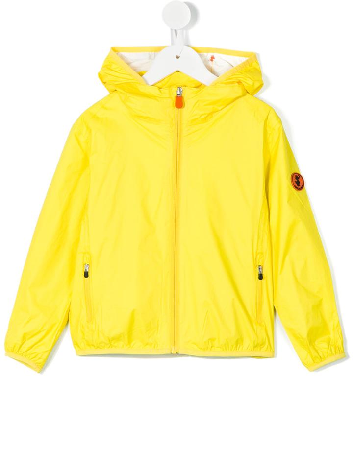 Save The Duck Kids - Hooded Jacket - Kids - Cotton/nylon - 10 Yrs, Boy's, Yellow/orange
