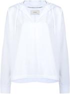 Egrey Hooded Blouse - White
