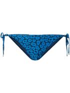 Stella Mccartney Leopard Print Bikini Bottoms - Blue