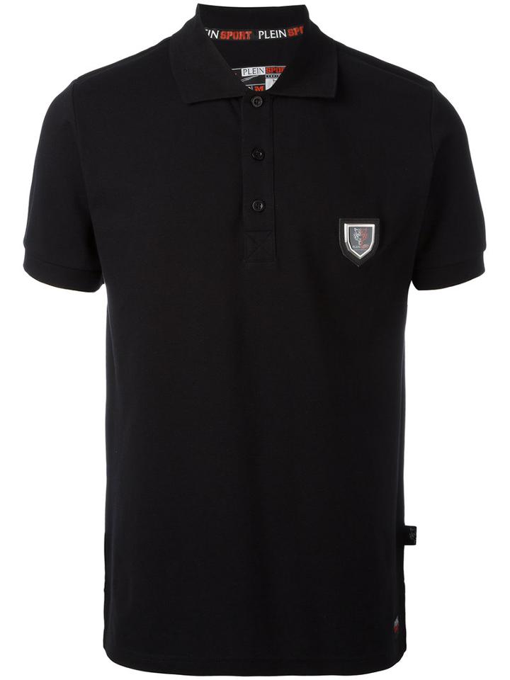Plein Sport Classic Polo Shirt, Men's, Size: Small, Black, Cotton
