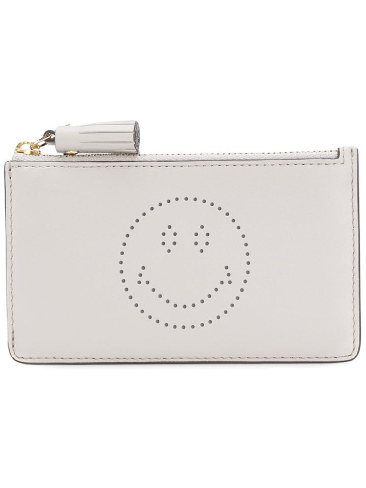 Anya Hindmarch Smiley Face Zip Purse - Nude & Neutrals