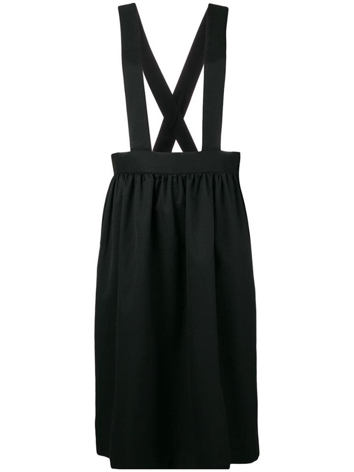 Comme Des Garçons Girl Pleated Pinafore Skirt - Black
