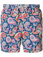 Mc2 Saint Barth Paisley Print Swim Shorts - Multicolour