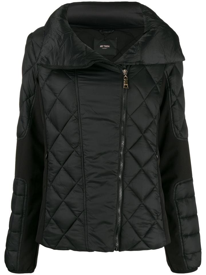Twin-set Quilted Puffer Jacket - Black