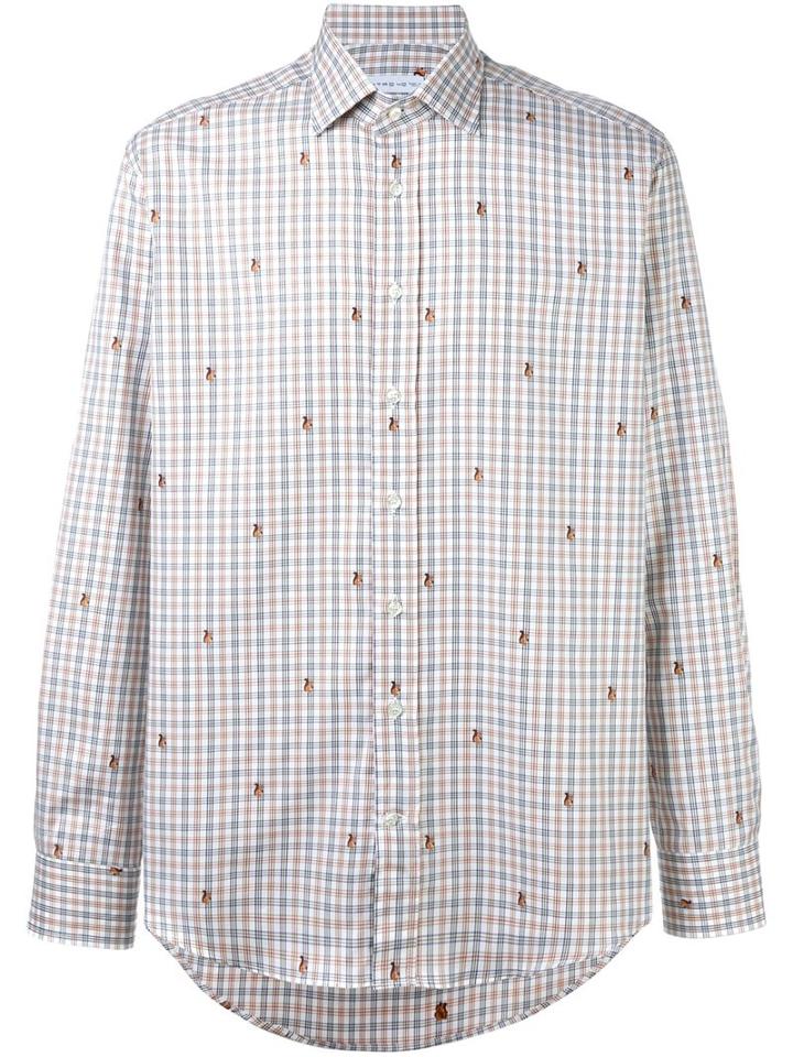 Etro Checked Shirt, Men's, Size: 38, Cotton