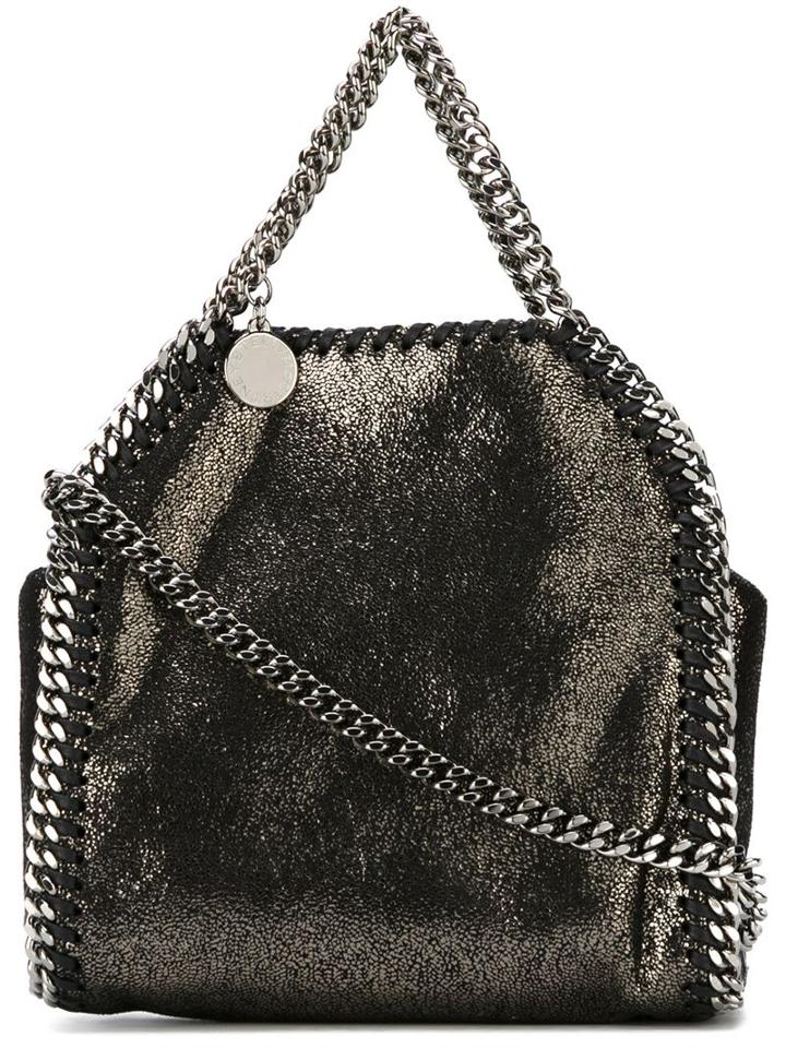 Stella Mccartney Tiny 'falabella' Tote, Women's, Grey, Artificial Leather