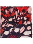 Alexander Mcqueen Printed Scarf - Red