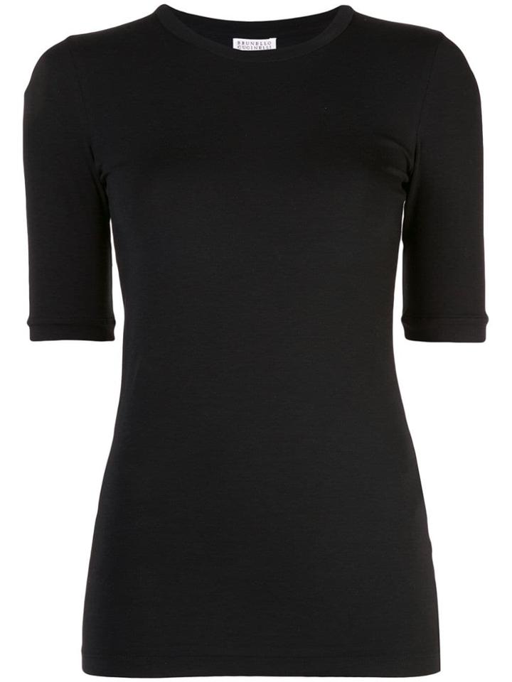 Brunello Cucinelli Fitted T-shirt - Black