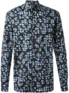 Neil Barrett Graphic Animal Print Shirt, Men's, Size: 40, Black, Cotton/spandex/elastane