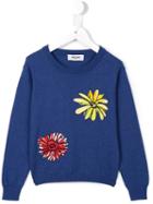 Moschino Kids 'flowers' Jumper, Girl's, Size: 10 Yrs, Blue