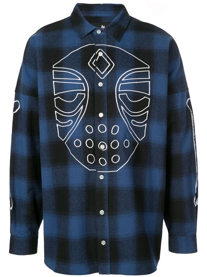 Haculla Masked Plaid Shirt - Blue
