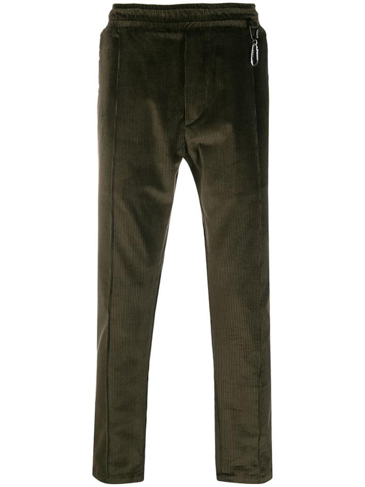 Low Brand Slim Fit Corduroy Chinos - Green