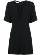 Stella Mccartney Lace-up Mini Dress - Black
