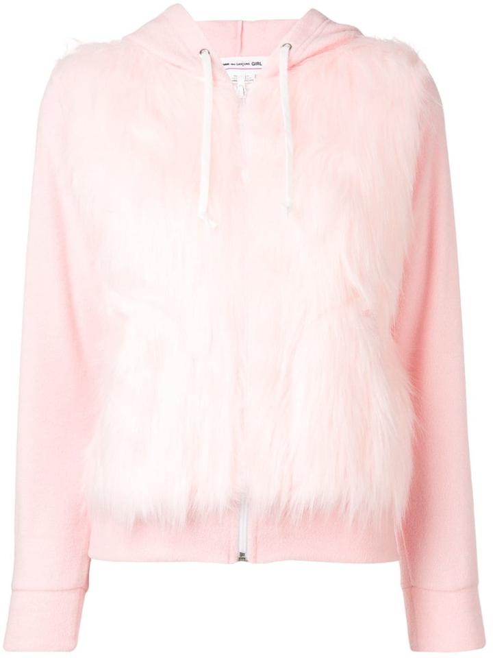 Comme Des Garçons Girl Zipped Hoodie - Pink & Purple