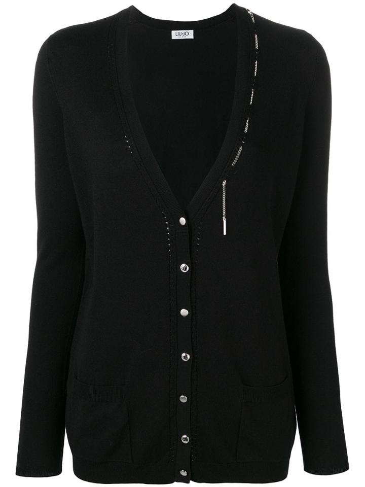 Liu Jo Chain Detail Cardigan - Black
