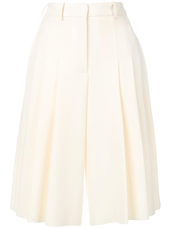 Carven Pleated Culottes - Nude & Neutrals