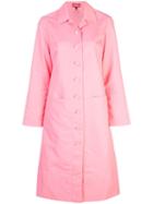 Staud Buttoned Trench Coat - Pink