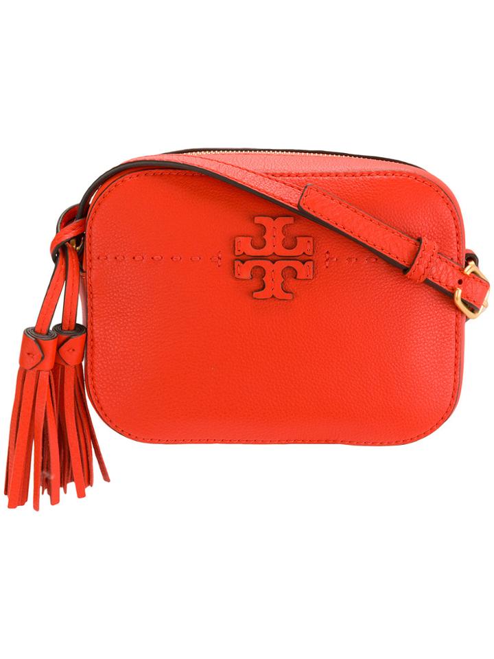 Tory Burch Mcgraw Cross Body Bag - Yellow & Orange