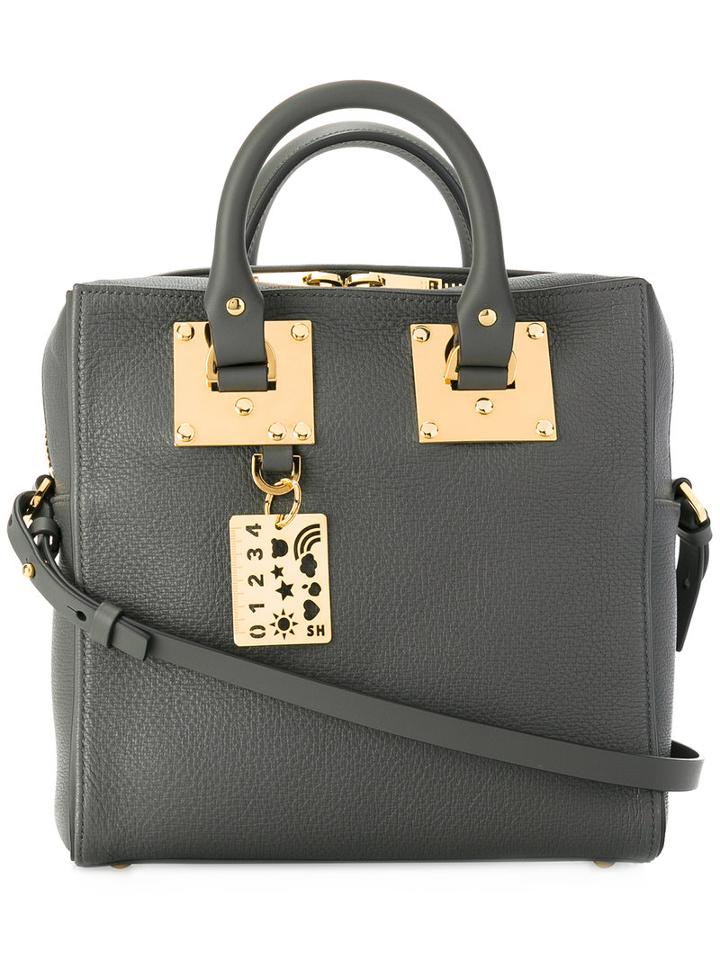Sophie Hulme Detachable Strap Tote, Women's, Grey, Calf Leather