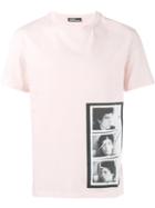 Raf Simons Triptych Print T-shirt, Men's, Size: Small, Pink/purple, Cotton