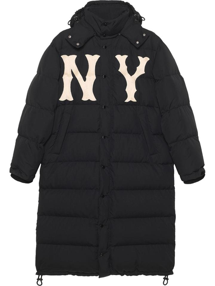 Gucci Nylon Coat With New York Yankees &trade; Patch - Black