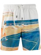 Ermenegildo Zegna Printed Swim Shorts - White