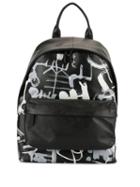 Loveless Graphic Print Backpack - Black