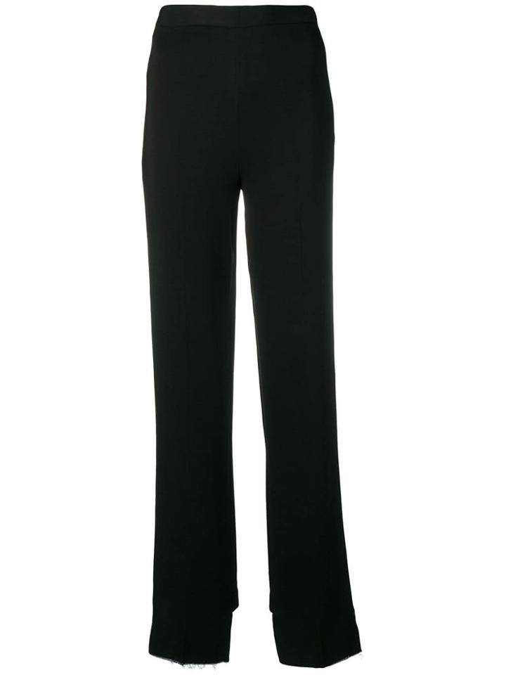 Federica Tosi Frayed Edges Trousers - Black