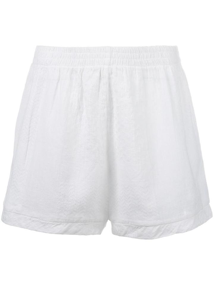 Cecilie Copenhagen Track Shorts, Women's, White, Cotton