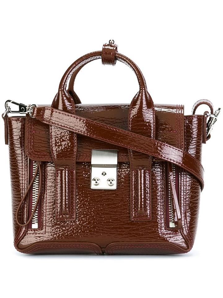 3.1 Phillip Lim Mini 'pashli' Satchel, Women's, Red, Patent Leather