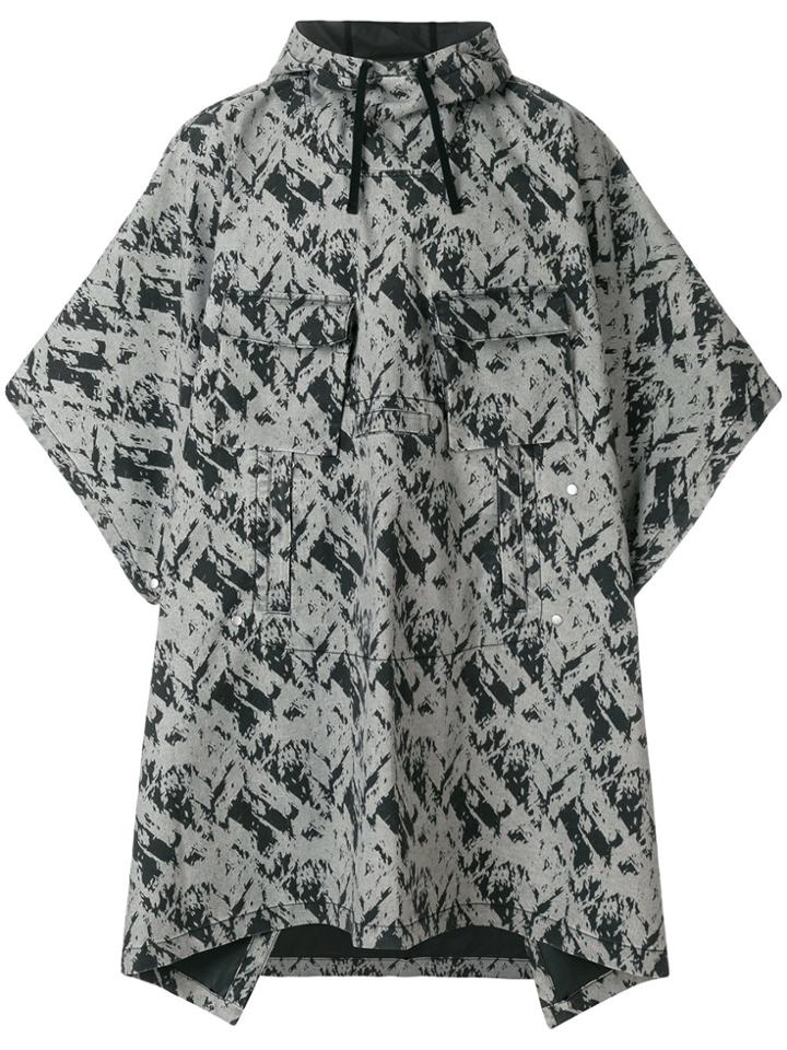 Stone Island Shadow Project Hooded Cape Coat - Grey