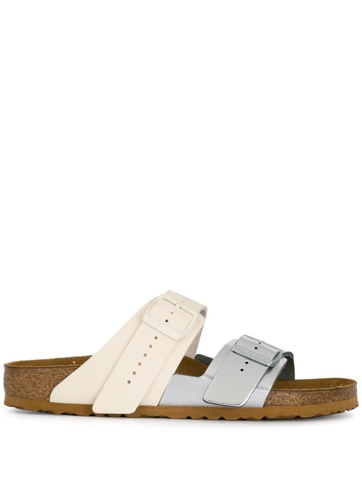 Rick Owens Buckle Detail Slides - White