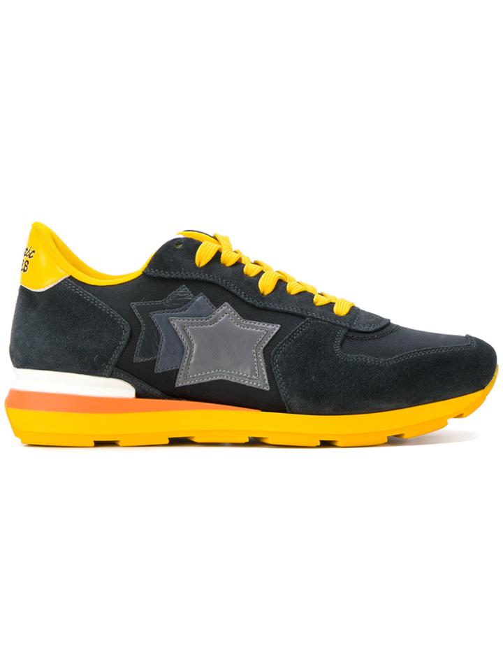 Atlantic Stars Panelled Lace-up Sneakers - Grey