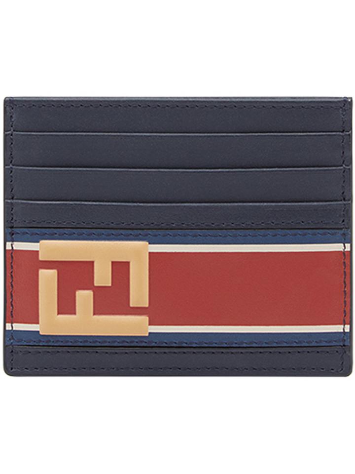 Fendi Logo Card Holder - Blue