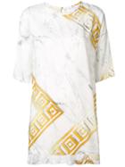 Versace Collection Greek Key Printed T-shirt - White