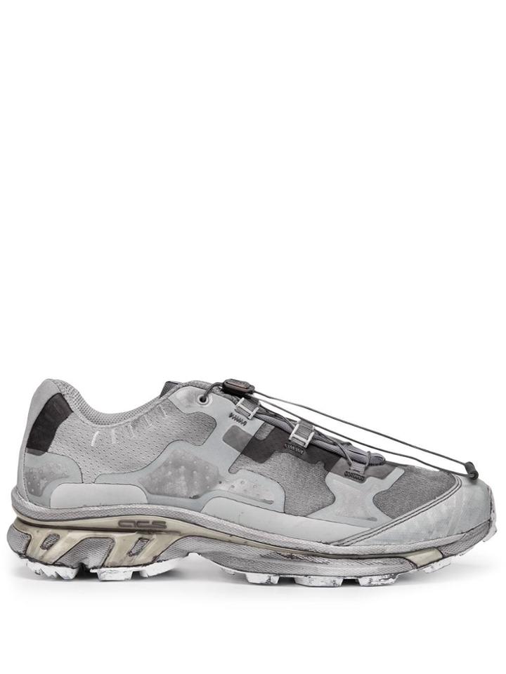 11 By Boris Bidjan Saberi Panelled Toggle Low Sneakers - Grey