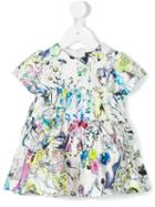 Roberto Cavalli Kids - Floral Print Dress - Kids - Silk/cotton - 12 Mth, White
