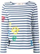 Ports 1961 Striped Sweatshirt, Women's, Size: Small, Blue, Cotton/polyurethane