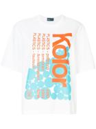 Kolor Printed Oversized T-shirt - White