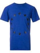 Études Europa Print T-shirt, Men's, Size: Small, Blue, Cotton