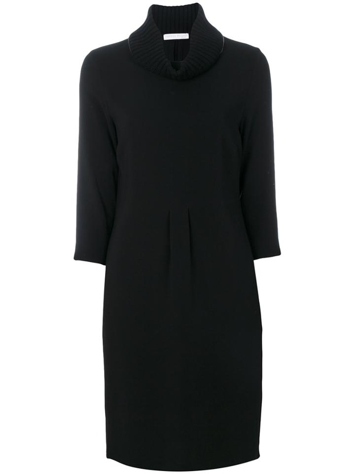 Fabiana Filippi Roll-neck Knitted Dress - Black