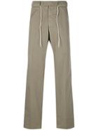 Maison Margiela Woven Drawstring Trousers - Green