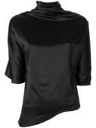 Paula Knorr High Neck Blouse - Black